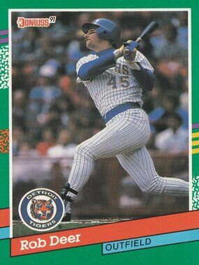 Rob Deer - Donruss 91 Baseball Card